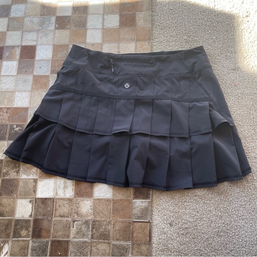 lululemon athletica Black Pleated Athletic Skirt